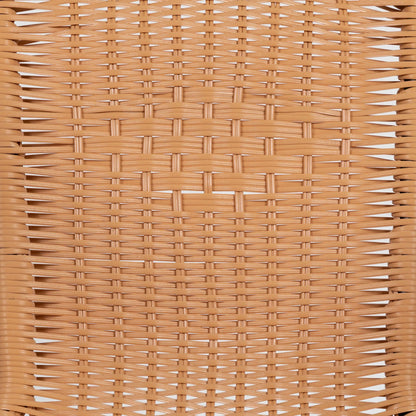 2026 NEW Emma + Oliver Indoor/Outdoor Stacking Rattan Restaurant Patio Chairs, Set of 2, Gray