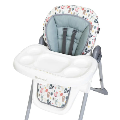 2026 NEW Baby Trend Sit Right 3-In-1 High Chair. Forest Party