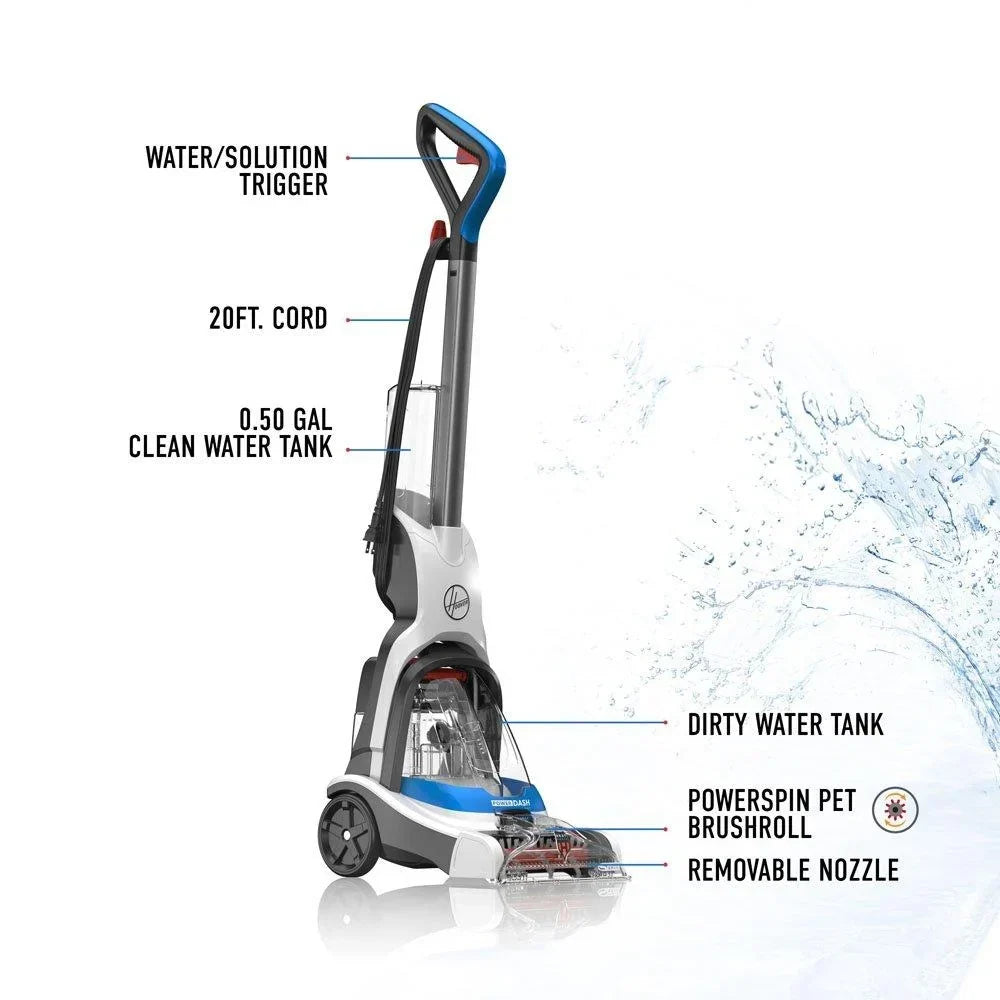 2026 NEW Hoover PowerDash Pet, Carpet Cleaner Machine, Carpet & Rugs, for Small Spaces, Compact, Lightweight, FH50710CN