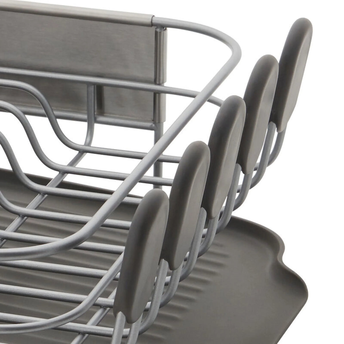 2026 NEW Kitchenaid Stainless Steel Wrap Compact Dish Rack in Satin Gray