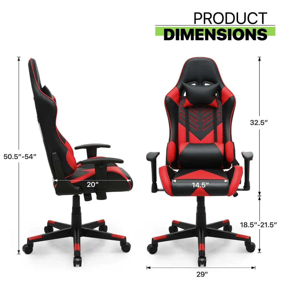 2026 NEW Magshion Ergonomic Gaming Chair, Comfortable Gaming Chair, Computer Chair Leather Desk Chair Adjustable Swivel Gaming Office Chair, Blue