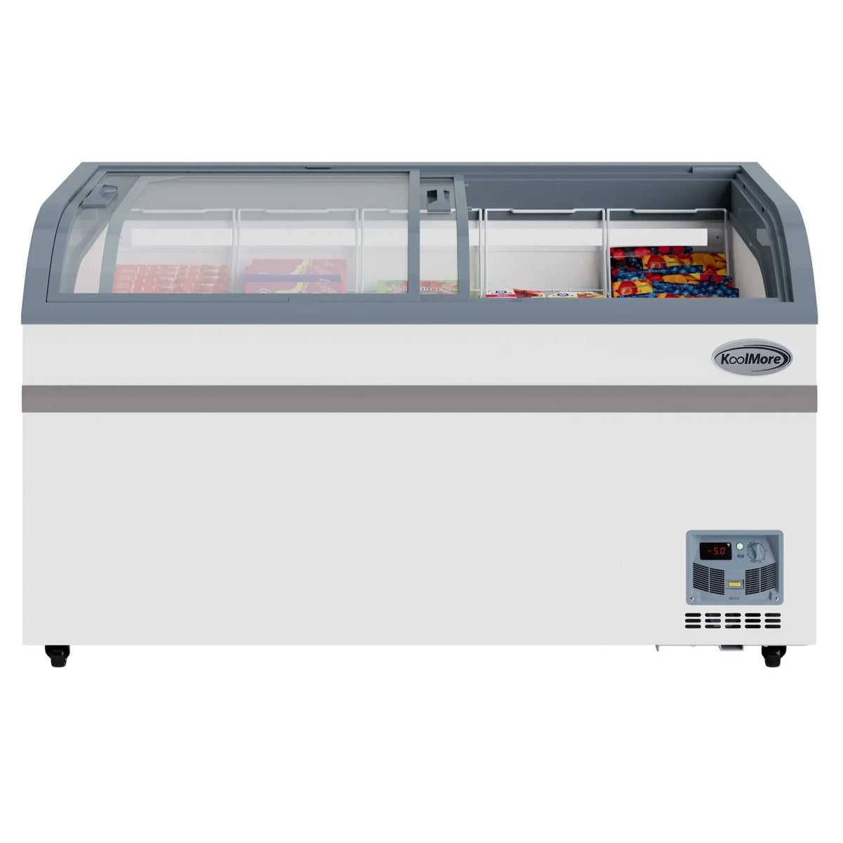 2026 NEW 65 Inch Manual Defrost Island Chest Freezer 16 cu. ft. Capacity in White