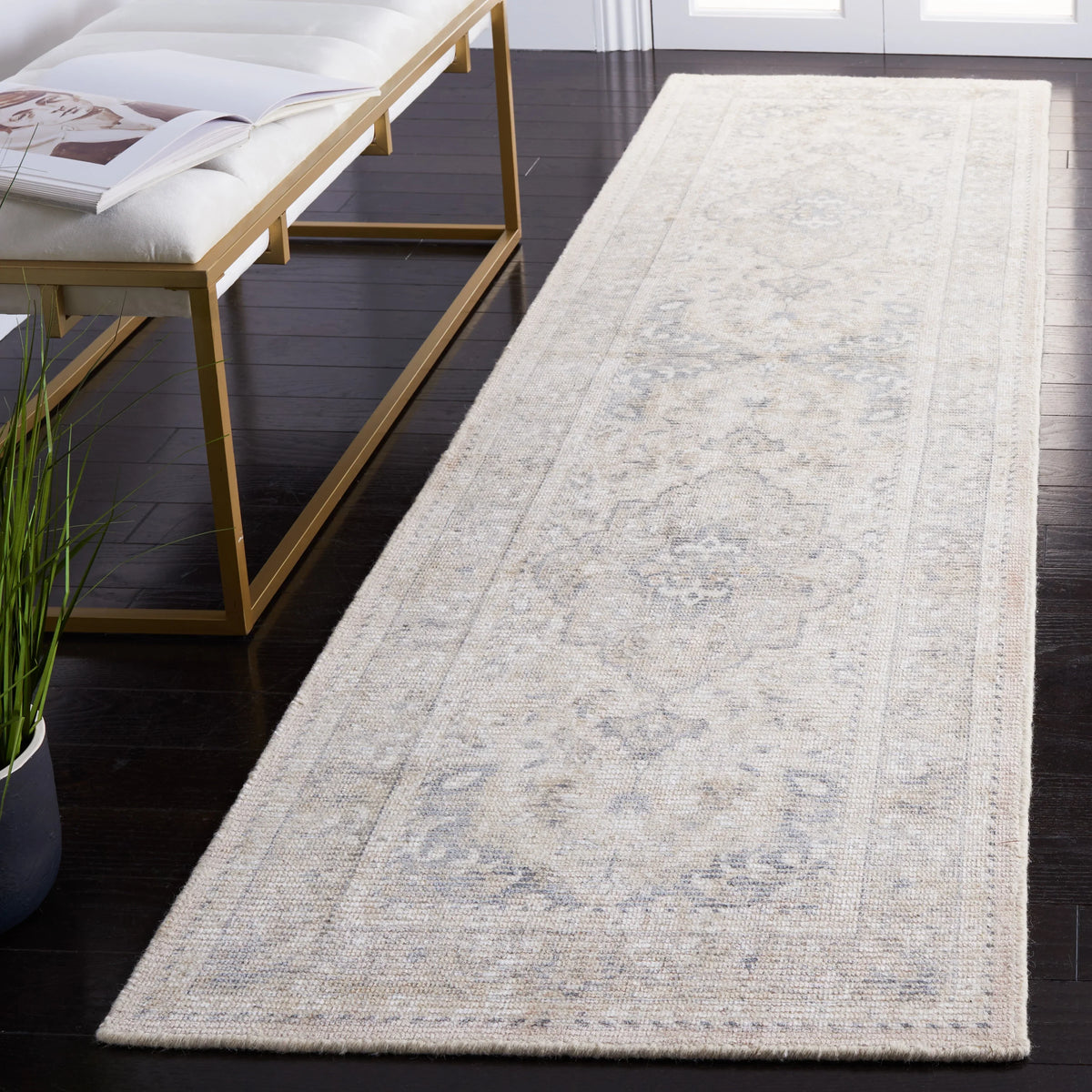 2026 NEW SAFAVIEH Restoration Vintage April Medallion Area Rug, Grey/Ivory, 8' x 10'