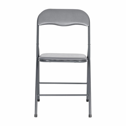 2026 NEW Emma + Oliver 5 Piece Black Folding Game Room Card Table and Chair Set