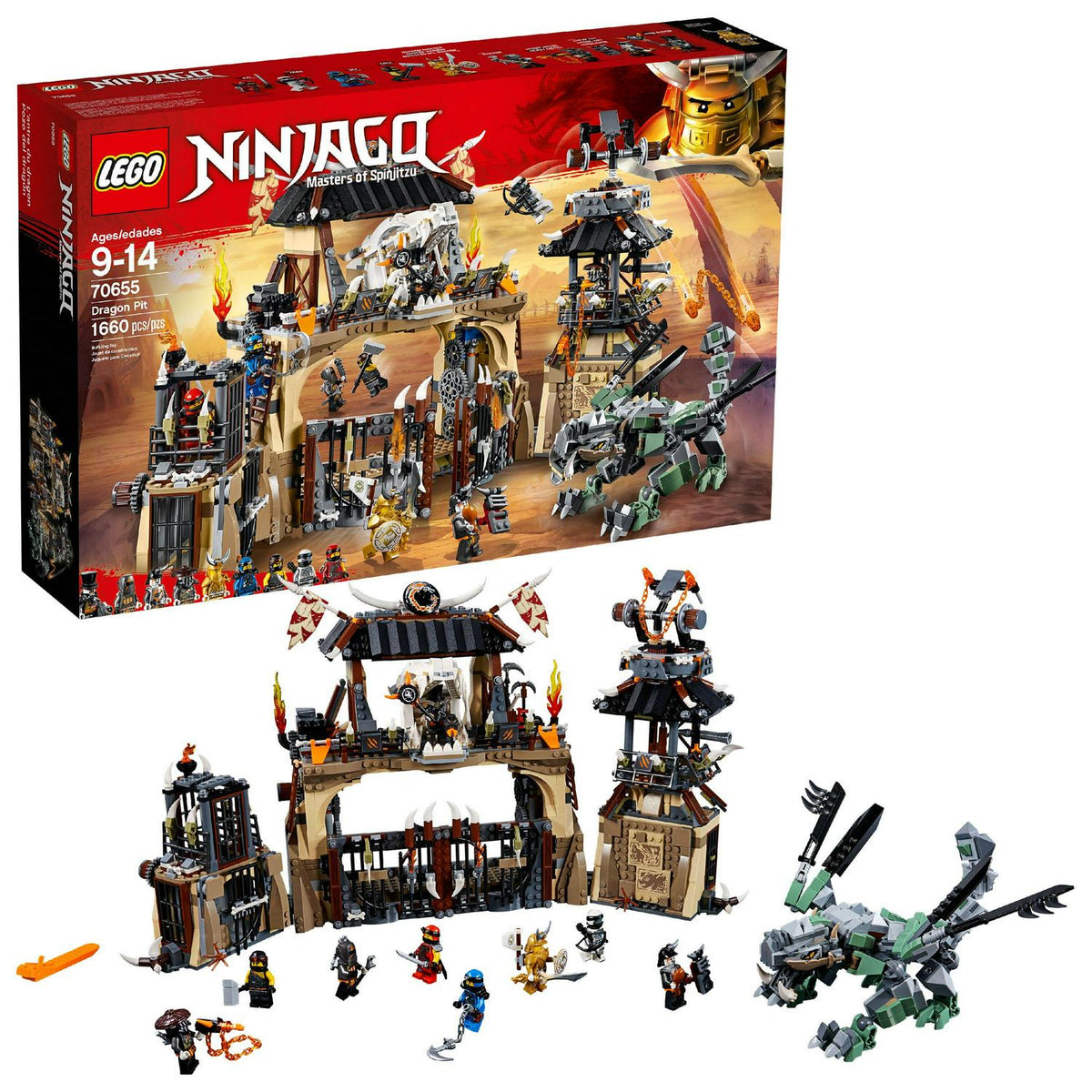 2026 NEW LEGO Ninjago Dragon Pit 70655 Ninja Dragon Building Toy