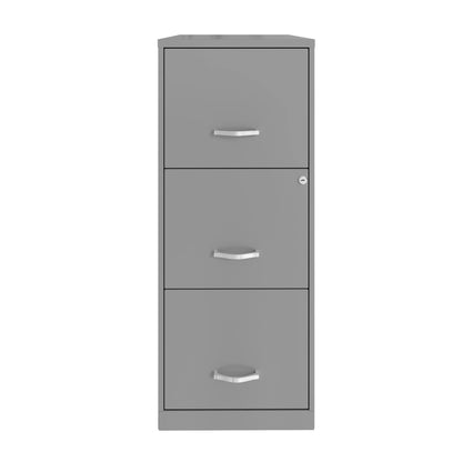 2026 NEW Space Solutions 18" Deep 3 Drawer Smart Letter Width Vertical File Cabinet, Navy