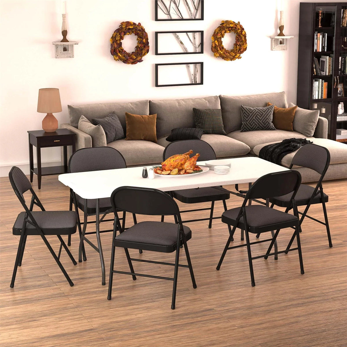 2026 NEW Cosco 6 Foot Folding Table In White Speckle