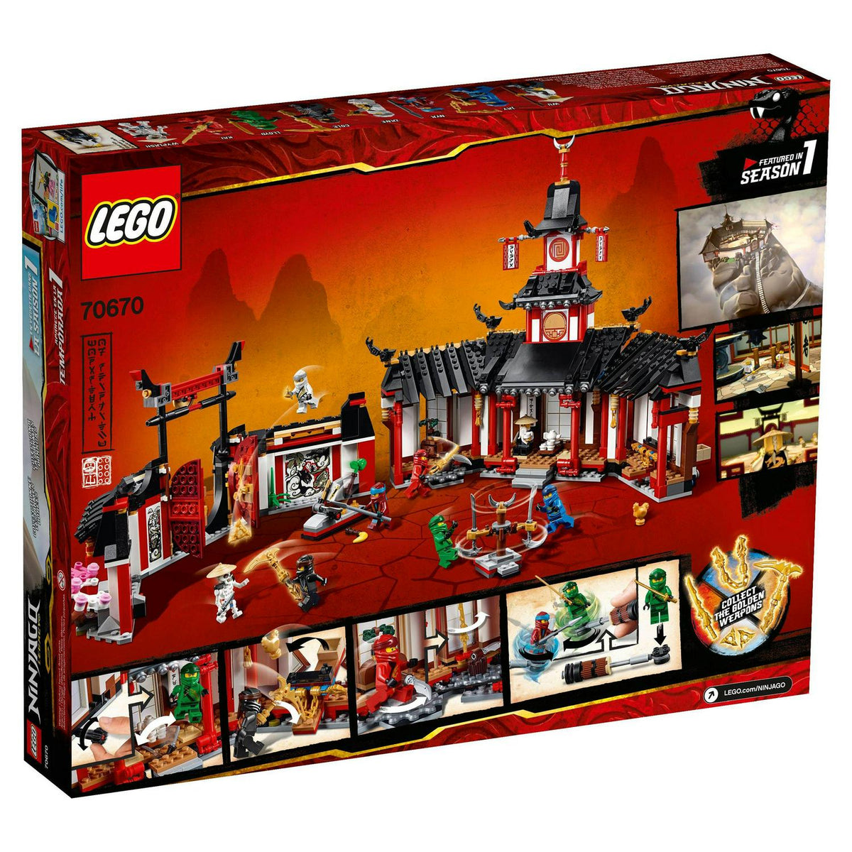 2026 NEW LEGO Ninjago Monastery of Spinjitzu 70670