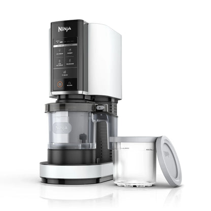 2026 NEW Ninja CREAMi Ice Cream Maker, for Gelato, Mix-ins, Milkshakes, Sorbet, Smoothie Bowls & More, 5 One-Touch Programs, with (2) 16 oz Pint Containers & Lids, Perfect for Kids, White, NC300WH