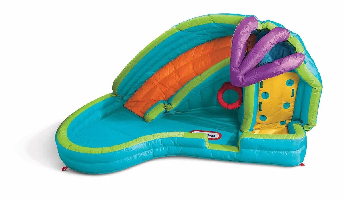 2026 NEW Little Tikes Slam 'n Curve Slide Infaltable Outdoors Kiddie Pool | 632914C