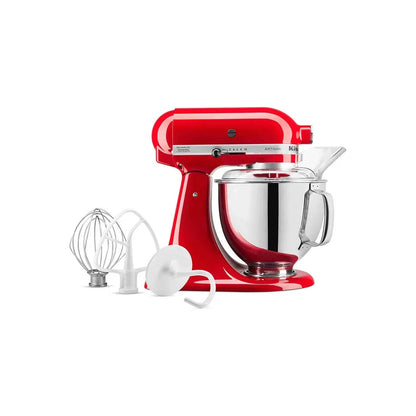 2026 NEW KitchenAid Artisan Series Tilt Head 5 qt Stand Mixer, Passion Red with Flat Beater, Dough Hook, Whip