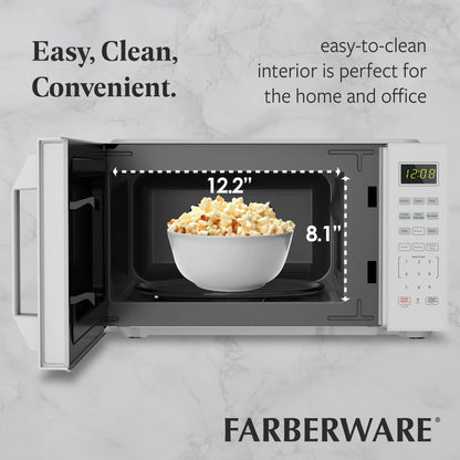 2026 NEW Farberware 1.1 Cu. Ft. 1000-Watt Compact Microwave Oven, Black