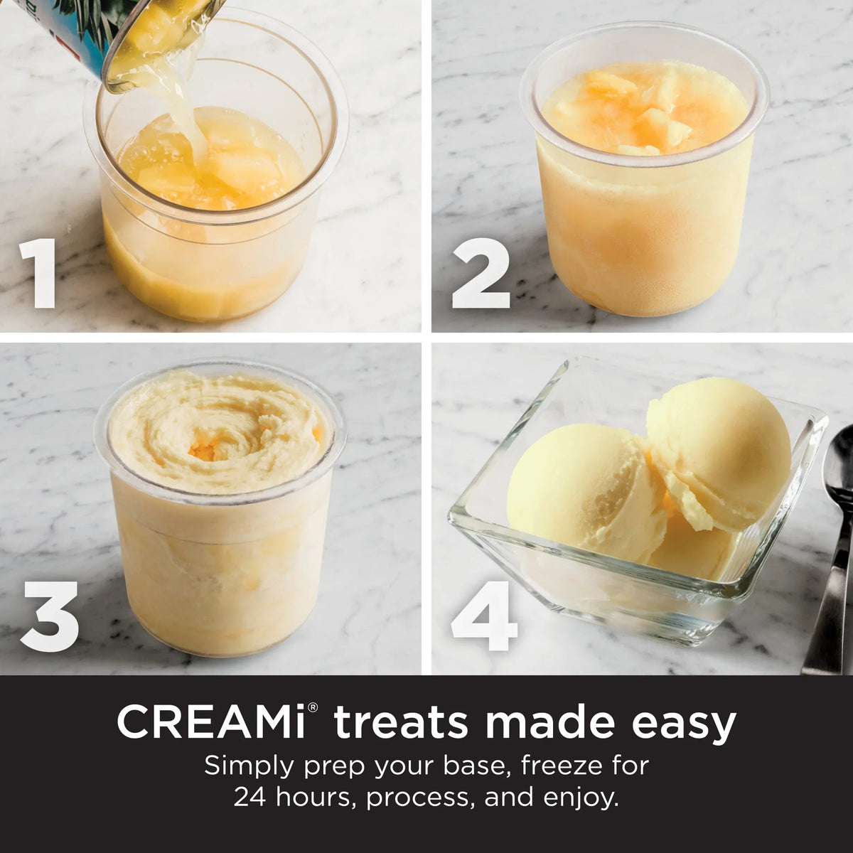 2026 NEW Ninja CREAMi Ice Cream Maker, for Gelato, Mix-ins, Milkshakes, Sorbet, Smoothie Bowls & More, 5 One-Touch Programs, with (2) 16 oz Pint Containers & Lids, Perfect for Kids, White, NC300WH