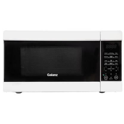 2026 NEW Galanz 1.1 cu ft 1000W Countertop Microwave Oven in White with One Touch Express Cooking