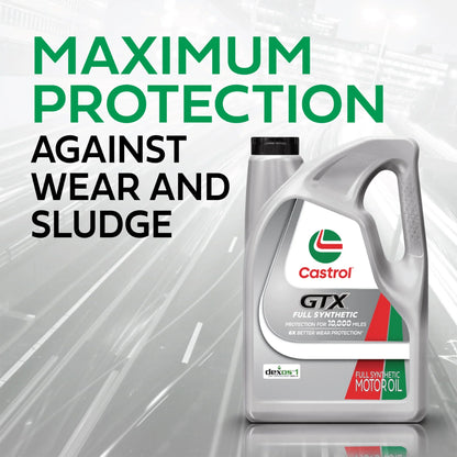 2026 NEW Castrol GTX Full Synthetic 5W-30 Motor Oil, 5 Quarts