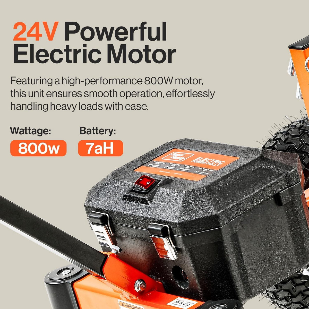 2026 NEW SuperHandy Electric Trailer Dolly 3600 lbs Max Trailer Weight 600 lb Max Tongue Weight DC 24V 800W 7Ah w/Heavy Duty Commercial 2" Ball Hitch Mount