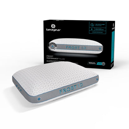 2026 NEW Bedgear Frost Performance Pillow - Size 3.0 - Cooling Bed Pillow for Hot Sleepers - Medium Firmness Pillow for All Sleep Positions, Hypoallergenic
