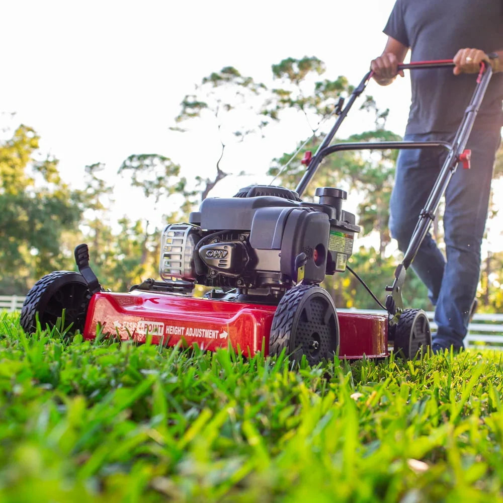2026 NEW Hyper Tough 20-inch 125cc Gas Push Mower with Briggs & Stratton Engine (Assembly Details: 46.9 lbs; 22.10-inch Height)