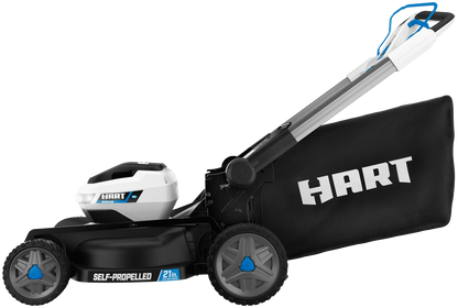 2026 NEW HART 40-Volt 21-inch Supercharge 3-in-1 Self-Propelled Mower Kit, (2) 6.0Ah Lithium-Ion Batteries