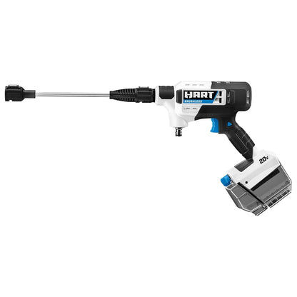 2026 NEW HART 20-Volt Cordless Brushless 600PSI Power Cleaner Kit (1) 20-Volt 4.0Ah Lithium-Ion Battery