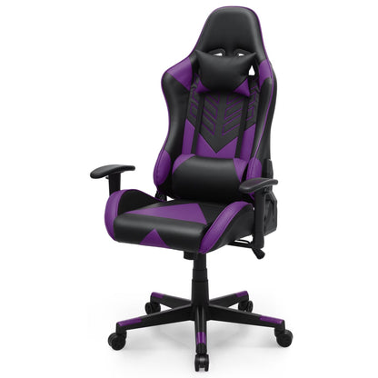 2026 NEW Magshion Ergonomic Gaming Chair, Comfortable Gaming Chair, Computer Chair Leather Desk Chair Adjustable Swivel Gaming Office Chair, Blue