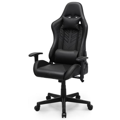 2026 NEW Magshion Ergonomic Gaming Chair, Comfortable Gaming Chair, Computer Chair Leather Desk Chair Adjustable Swivel Gaming Office Chair, Blue