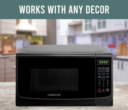 2026 NEW Farberware Classic 0.9 Cu. Ft 900-Watt Microwave Oven, Stainless Steel