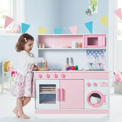 2026 NEW Spark. Create. Imagine. Deluxe Wooden Play Kitchen - Pink