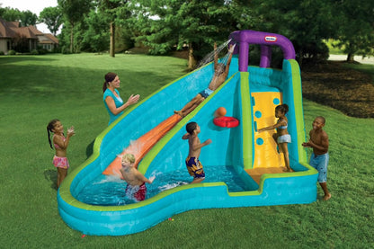 2026 NEW Little Tikes Slam 'n Curve Slide Infaltable Outdoors Kiddie Pool | 632914C