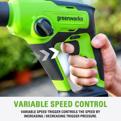 2026 NEW Greenworks 24V Cordless SDS 1.2J Heavy Duty Rotary Hammer Drill, 4Ah Battery and Charger Included
