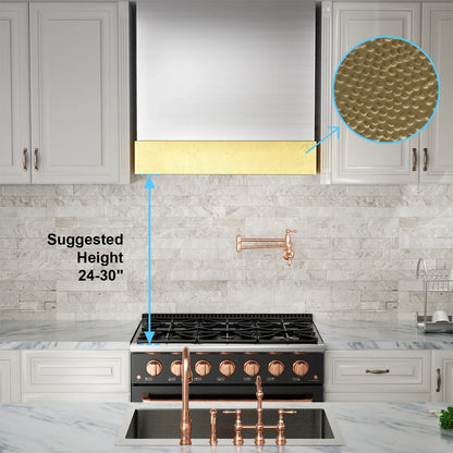 2026 NEW Akicon Range Hood 30 Inch, 600 CFM Ducted Vent Hood, Stainless Steel Box Kitchen Hood with 2 LED Lights, Removable Baffle Filters