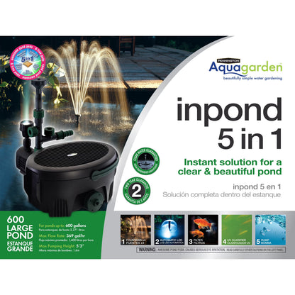 2026 NEW Pennington Aqua Garden All-in-One Kit 369-GPH Electric Submersible Pond Pump, Model# 100541845