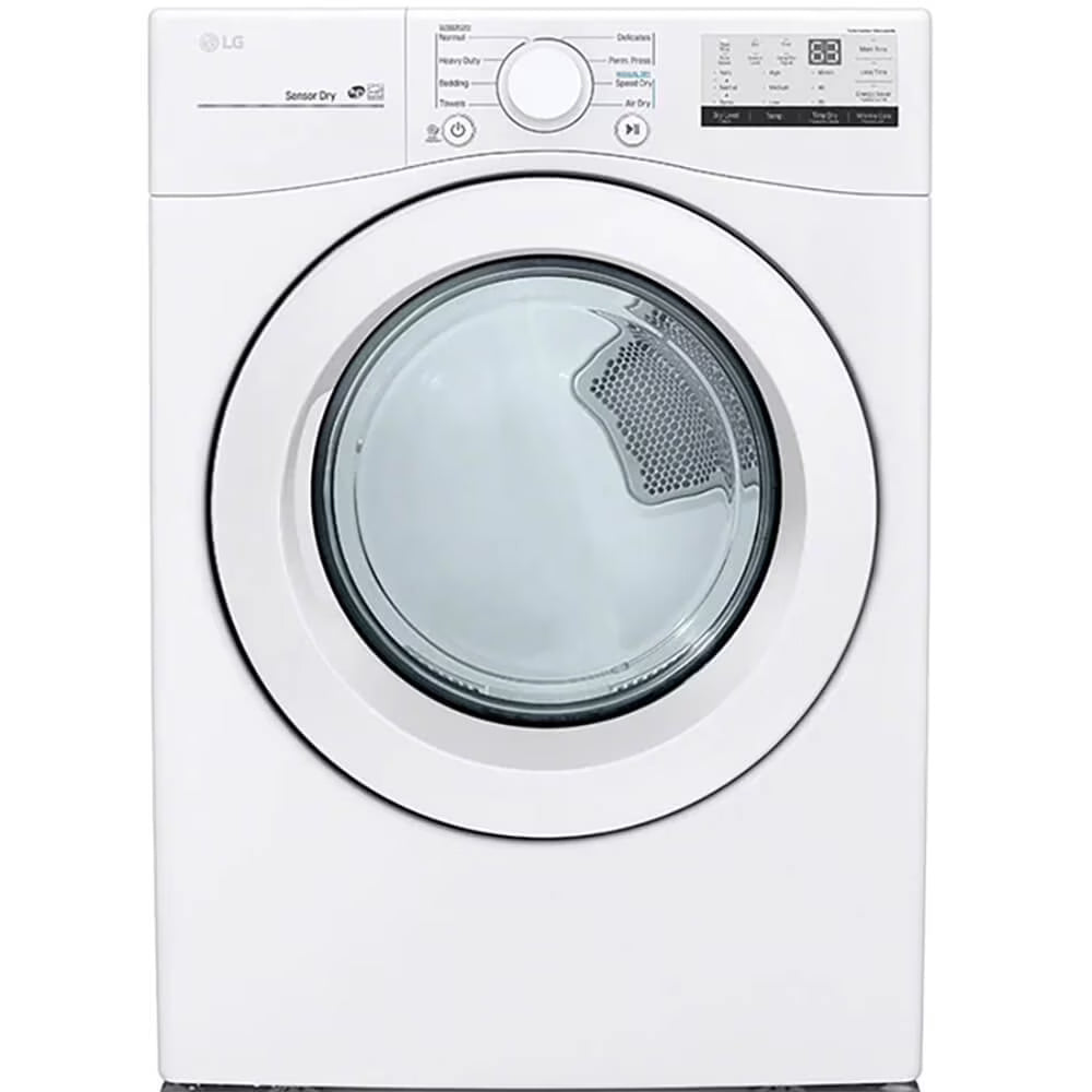 2026 NEW LG DLE3400W 7.4 Cu. Ft. White Front Load Electric Dryer