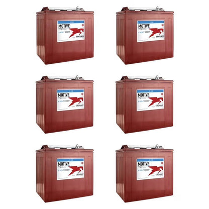 2026 NEW 6-Volt Golf Cart Batteries - Trojan Battery 6V/225Ah T-105 (6-Pack, 36V)