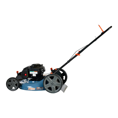 2026 NEW SENIX Gas Lawn Mower, 21-Inch, 125 cc 4-Cycle Briggs & Stratton Engine, 2-In-1 Push Lawnmower, 6-Position Height Adjustment with 11-Inch Rear Wheels, LSPG-M4, Blue
