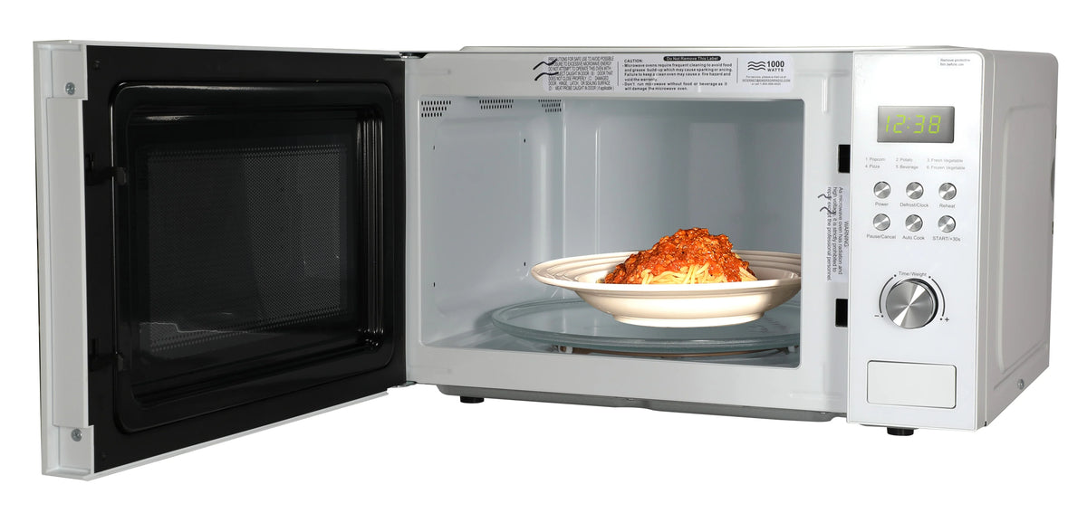 2026 NEW Emerson 1.1 Cu Ft, 1000W White Countertop Microwave Oven, MW1101W