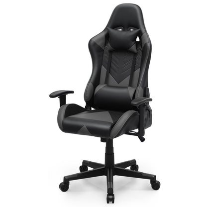 2026 NEW Magshion Ergonomic Gaming Chair, Comfortable Gaming Chair, Computer Chair Leather Desk Chair Adjustable Swivel Gaming Office Chair, Blue