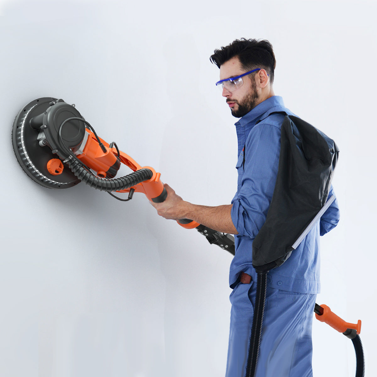 2026 NEW Topbuy 750W Electric Drywall Sander Foldable Drywall Vacuum Sander with Carrying Bag
