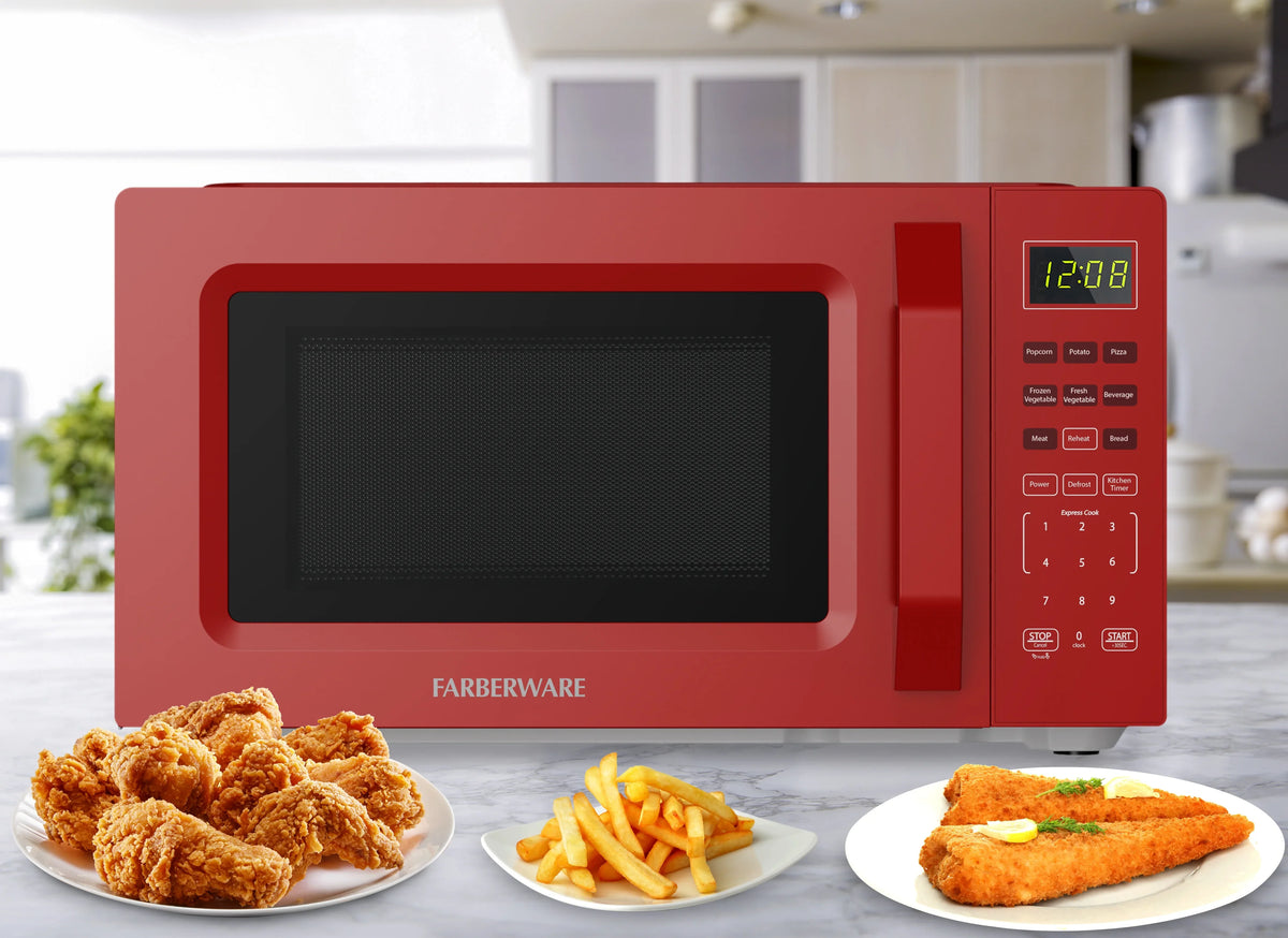 2026 NEW Farberware 1.1 Cu. Ft. 1000-Watt Compact Microwave Oven, Black