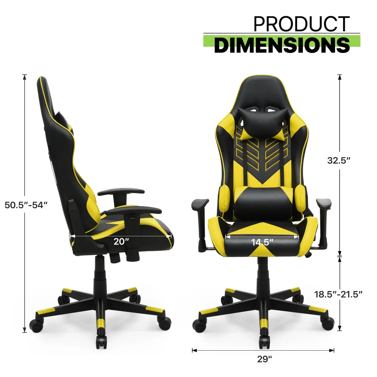 2026 NEW Magshion Ergonomic Gaming Chair, Comfortable Gaming Chair, Computer Chair Leather Desk Chair Adjustable Swivel Gaming Office Chair, Blue