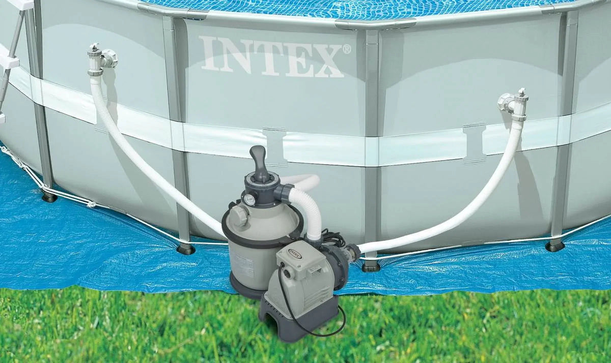 2026 NEW Intex 1200 GPH Krystal Clear Above Ground Pool Sand Filter Pump Set | 28643EG