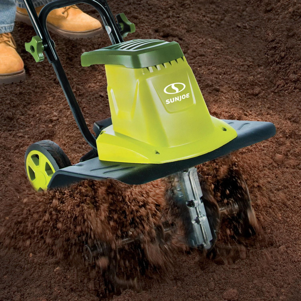 2026 NEW Sun Joe TJ602E Electric Garden Tiller/Cultivator, 12-Inch, 8 Amp