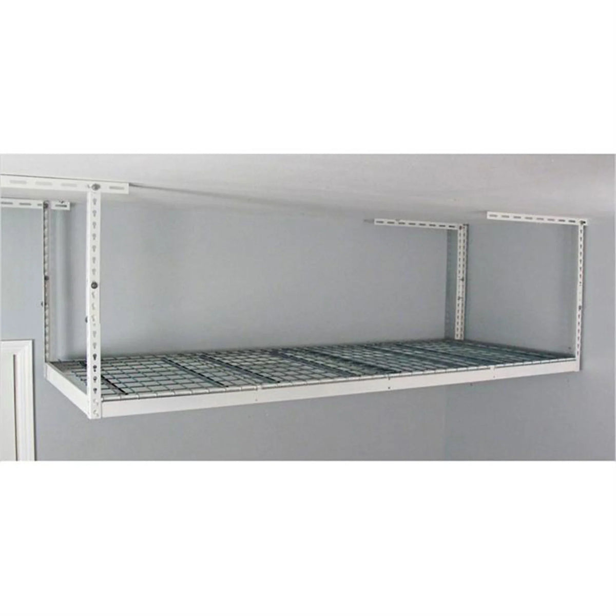 2026 NEW MonsterRax 3' x 8' Overhead Garage Storage Rack Holds 450 Pounds, White