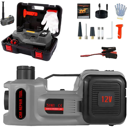 2026 NEW SZTAA Electric Car Jack Lift with Air Compressor and Emergency Hammer 5 Ton/11023 lbs Hydraulic Jack for SUV Sedan Truck Change Tires Garage Repair