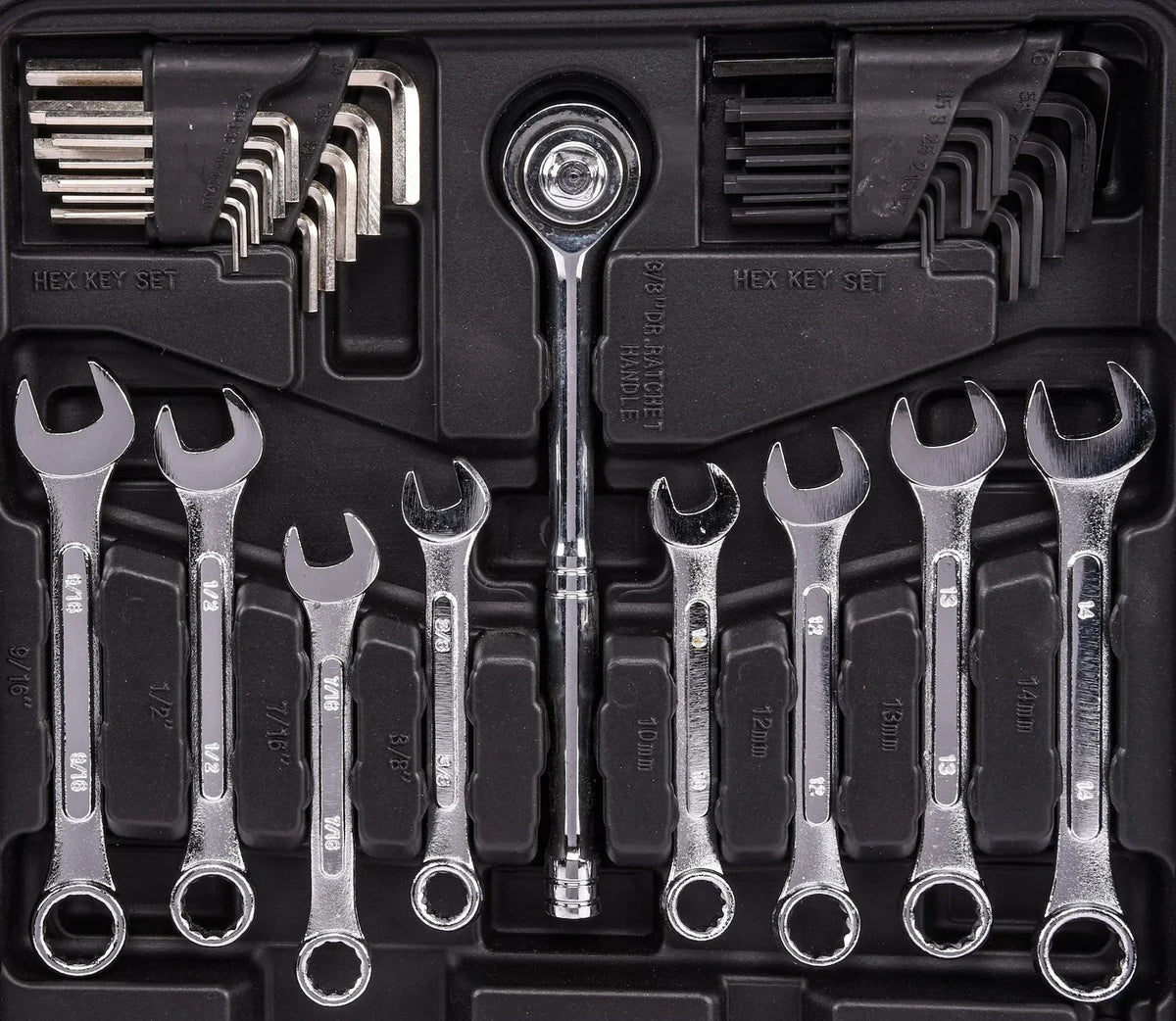 2026 NEW JEGS,12.50 x 24.00 x 3.80" LED Tool Set, 200 Piece