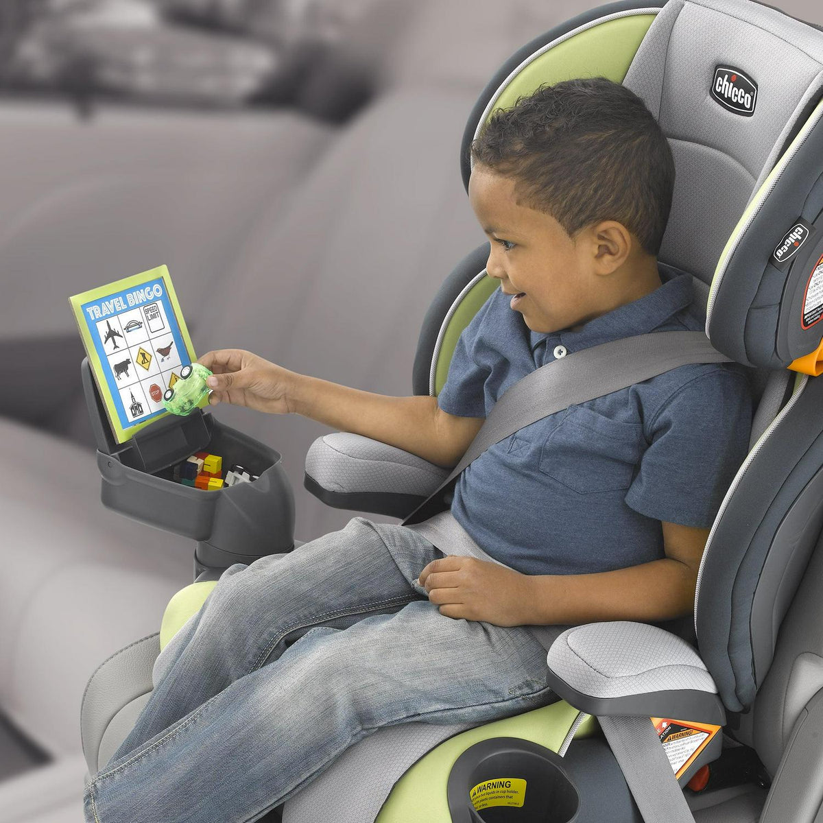2026 NEW Chicco KidFit Zip Plus 2-in-1 Belt Positioning Booster Car Seat - Taurus (Black/Grey). New