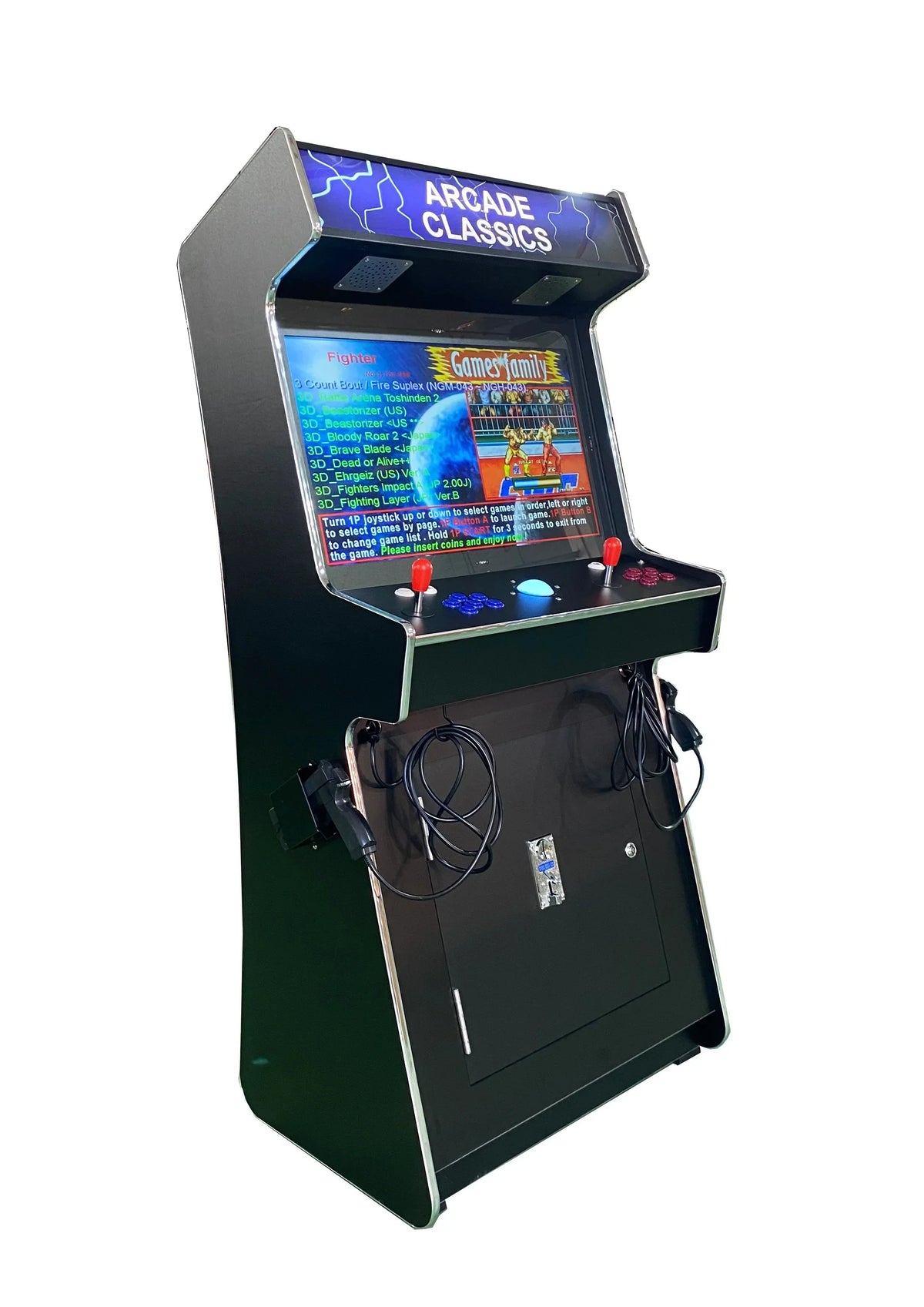 2026 NEW 2 PLAYER STANDUP Arcade Machine With 2 shooting Guns 4600 Games Multi-cade Upright Retro Cabinet Black