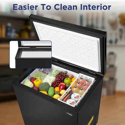 2026 NEW Arctic King 7.0 Cu ft Chest Freezer, Convertible, Black