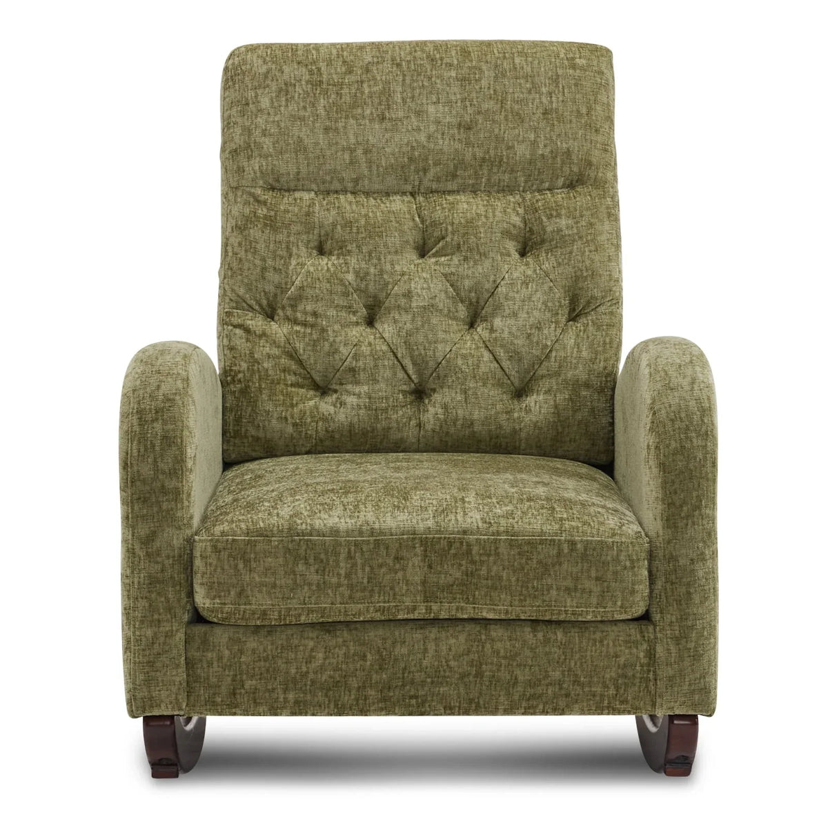 2026 NEW Ktaxon Rocking Accent Chair Glider Reading Chair Comfy Teddy Velvet Upholstered Single Sofa Rocker for Living Room, Nursery, Bedroom Beige