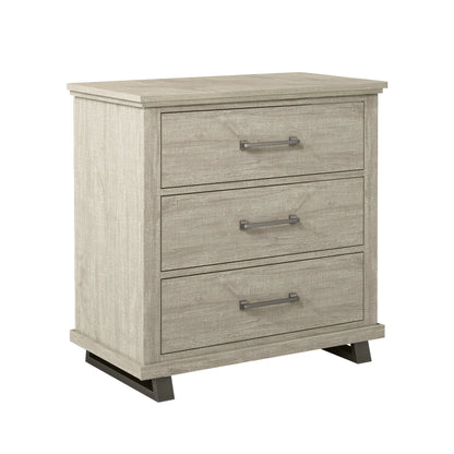2026 NEW FESTIVO 32 inch Wide 3-Drawer Bedroom Nightstand with Elevated Metal Legs - Beige
